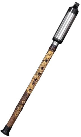 Bambusflöte Mit Ledertasche Elektrischem Stimmgerät Traditionellem Bambusflöte Für Anfänger Holzblasinstrument Bawu-Flöte(Bb Key)