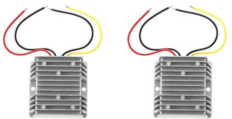 Eujgoov Convertidor de CC a CC de 12V a 24V, Fuente de Alimentación de Aumento, Salida de 10A para Motores CNC de Robótica, 2 uds.
