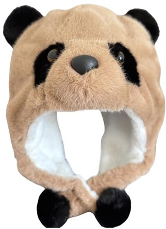 Générique Panda Winter Hat, niedliche Tiermütze, warme Panda-Hüte, Plüschtier-Hats mit Tier-Ohr-Details, entworfen für Erwachsene, macht es ein gutes Geschenk für Feiertage und besondere Anlässe
