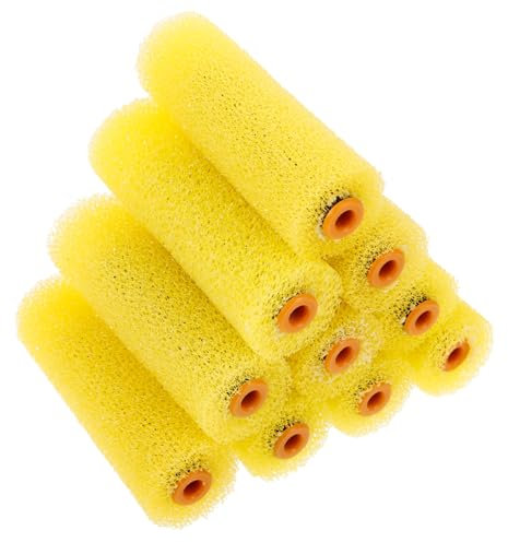 ARTIBETTER 10stücke Malerrolle Klein Schwamm Farbroller Roller Abdeckungen Rahmen Roller Hülse Ersatz Strapazierfähig Waschbar Wiederverwendbar