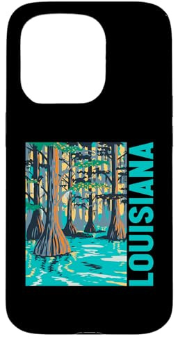 Louisiana Palude Calvo Cipresso Calvo Louisiana Viaggio Souvenir Custodia per iPhone 15 Pro