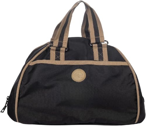 HKM Joules Reithelmtasche, Schwarz/Beige, One Size