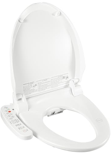 Elektronisches Bidet, Smart Toilettensitz WC Bidet mit Düse, 1350W Elektrischer Dusch WC Sitz, 220V Einstellbare Temperatur Massage, Multifunktional Intelligente Toilette, Toilette Sitz mit Warmwasser