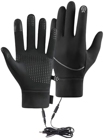 Guanti riscaldati da moto, con USB, per touch screen, guanti riscaldati da donna, per moto, equitazione, sci, palestra, allenamento, sollevamento, lavoro, corsa