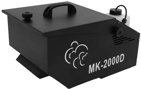 Nebelmaschine Fogger,DJ Mister Kool II Bodennebelmaschine,1200W,4 Steuermethoden,Mit Ventilator,Heizzeit 5-8min,Bühnenaufführungen, Hochzeiten, Bars, Laufstege