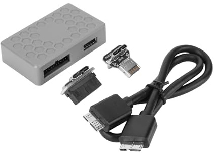 Generic Front Panel USB Hub 19 Pin Multiport Fast Adapter 5Gbps USB Multiport Connector High Speed Data Transfer Motherboard 2-Port Expansion Hub for Laptop/Computer/Phone/Monitor (PH7831G)