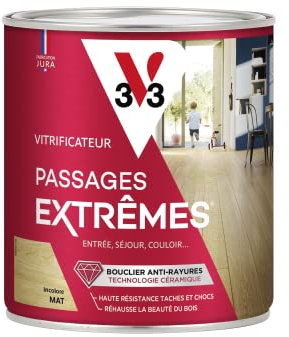 V33 Vitrificateur passages extrêmes, Incolore mat, 0,75 L