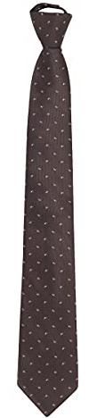 WANYING Corbata Clásica de 8cm para Hombre Pre-atada con Cremallera Lazo de Seguridad Corbata de Negocios Formal Negocios Longitud de la Boda 48cm - Paisley Marrón