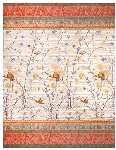 Bassetti Colcha de 57 Hilos por cm², Relleno: 100% algodón Puro, Beige, 265 x 255 cm