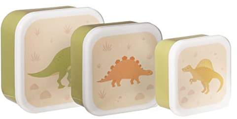 Sass & Belle Desert Dino - Set di 3 scatole per il pranzo
