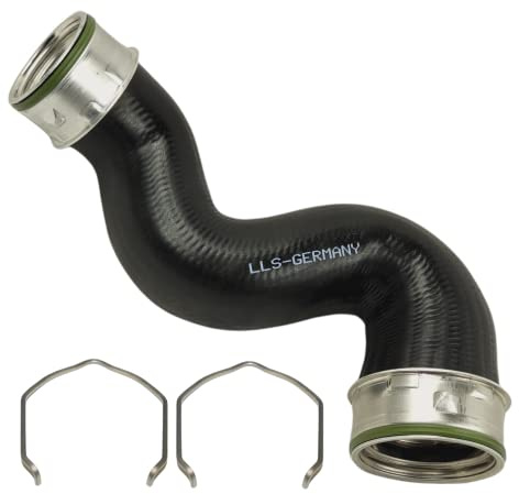 Ladeluftschlauch kompatibel mit VW Passat 3BG | 1.9 TDI 96kW 130 PS inklusive 2 Halteklammern, 1896 ccm, einbaufertig, OEM 3B0145828G, 3B0145828D, 3B0145828F, 8D0145828J