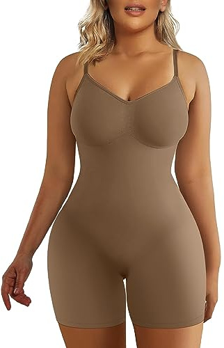SHAPERX Shapewear Damen Figurformender Body Shaper Bauchweg Formende Bodys Abnehmen Shaping Bodysuit