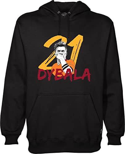 La Maglieria Felpa esultanza Dybalamask di Paulo Dybala Invernale con Cappuccio Unisex Uomo Donna Bambino