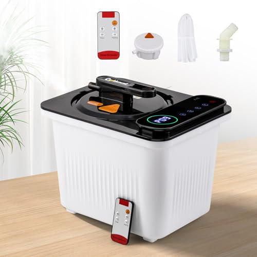 CGOLDENWALL Sauna a Vapore Portatile 3L, Domestica Generatore di Vapore con 10m Telecomando, Controllo Touchscreen, Adatto alla Tenda Sauna, 2000W