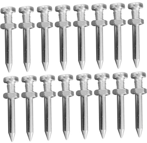 JECOMPRIS Chaussures D'Aérateur De Pelouse en Métal avec Pointes Outil De Jardinage pour L'Entretien des Pelouses - 26 Pièces Améliorez La Qualité De Votre Gazon