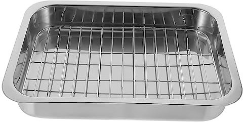 OFFSCH Teglia da Forno Teglie da Forno in Acciaio Resistente Teglia Multiuso per Torte e Dessert Facile da Pulire