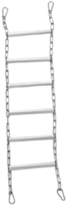 Folpus Vogelleiter-Brücke, Papageien-Kletterleiter, Edelstahl-Papageienständer, Käfigzubehör für Sittiche, Turteltauben, Drosseln, 15 Mm Standstange