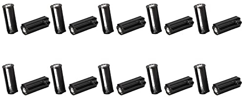 Remingtape Lot de 20 supports de piles noirs pour 3 piles AAA 1,5 V