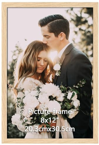 Giftgarden Cadre Photo 20x30 cm Moderne - Couleur du bois, Cadre 20x30 idéal pour Affichage de Photo, Art, Diplômes, Adapté pour Montage Mural ou Placement sur Table, Conception Légère et Sécurisée