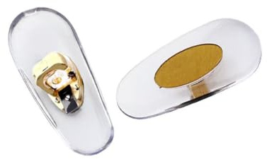 HiCycle2 Sunglasses nose pads Replacement for RB6335 Glasses Repair Kits 16mm Silicone nose pads(GOLD)