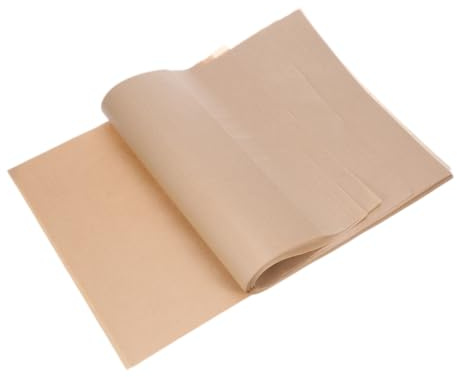 Mikinona 100piezas Papel De Silicona Para Hornear y Air Fryer Antiadherente Fácil De Limpiar Para Moldes y Bandejas Comunes