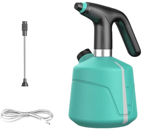 Regadera eléctrica recargable de gran capacidad con mango portátil para regar plantas de interior y exterior, herramienta que funciona con pilas