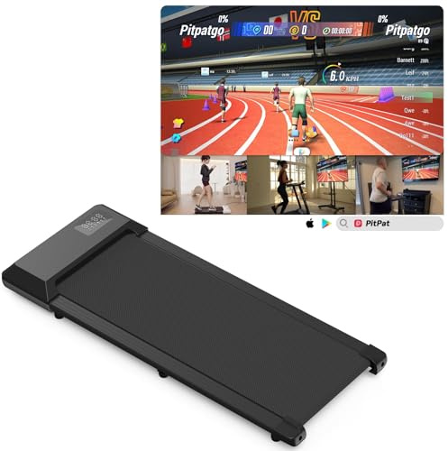 Superun Raceable Tapis de Marche Adapté aux Équipements de Haut Technologique, Tapis de Course avec Cours de Formation, Max 136kg Tapis Roulant avec Multi-Runner Races, APP Contrôle
