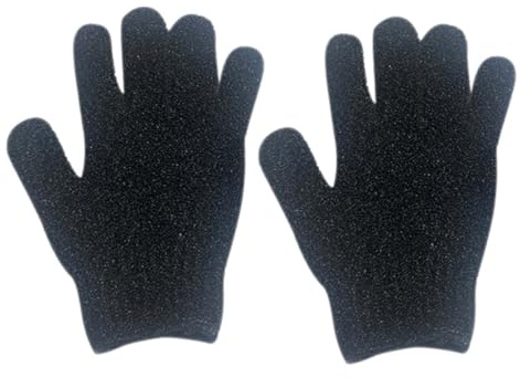 Anneome 2 piezas Guantes Exfoliantes de Baño Manoplas de Nailon Doble Cara para Masaje Corporal Suaves y Resistentes para Piernas Glúteos y Limpieza Ducha y Spa