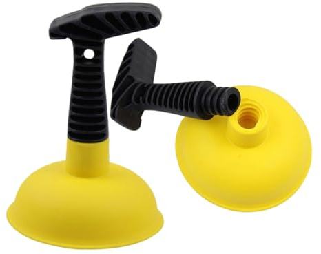 Toddmomy Desatascador de Inodoro y Fregadero de Goma, 2 Piezas, Potente Succión, Quita Manchas, para Uso Doméstico y Comercial