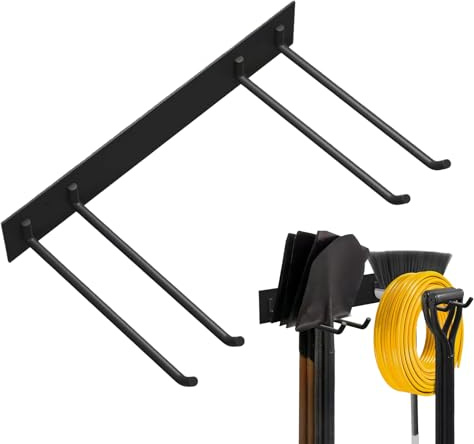 Fenayuu Organizer per attrezzi da parete | Scaffalatura per carichi pesanti da parete con una portata di 109 kg | Montaggio a parete per la casa - per garage, cortile, giardino, casa e per pala