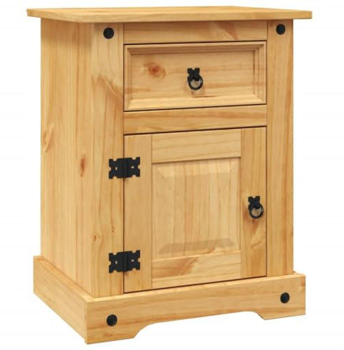 vidaXL Kiefer Nachttisch Mexiko-Stil Nachtschrank Nachtkonsole Nachtkommode