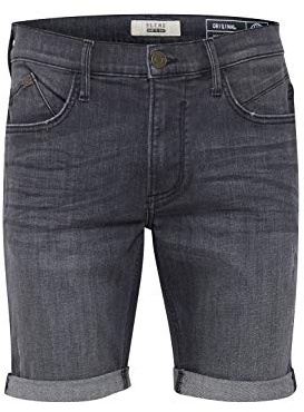 Blandning Grilitsch herr jeans shorts kort denim byxor i Destroyed-utseende av stretch-material Slim Fit