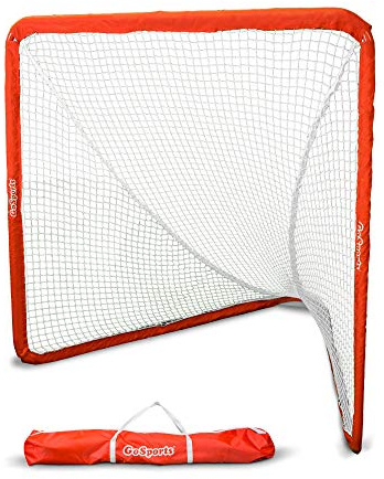GoSports Lacrosse-Netz mit Stahlrahmen, 1,8 m x 1,8 m, das einzige wirklich tragbare Lacrosse-Tor, Hinterhof-Setup in wenigen Minuten – wählen Sie Ihren Stil