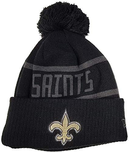 New Era New Orleans Saints NFL 2017 Black Collection Beanie - One-Size