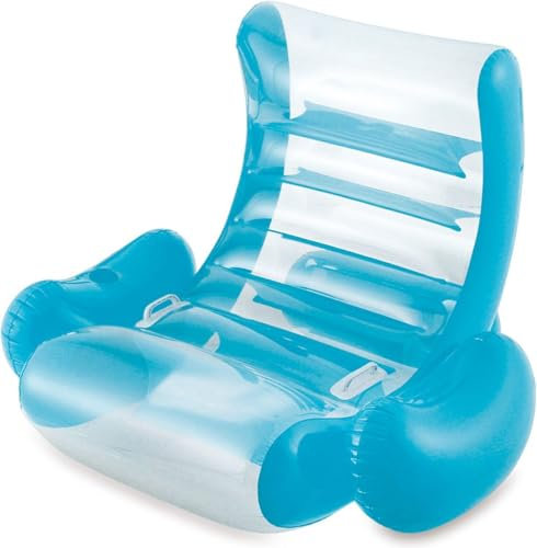 Summer Waves Aufblasbarer Lounge-Schaukelstuhl Türkis 127 x 99 cm