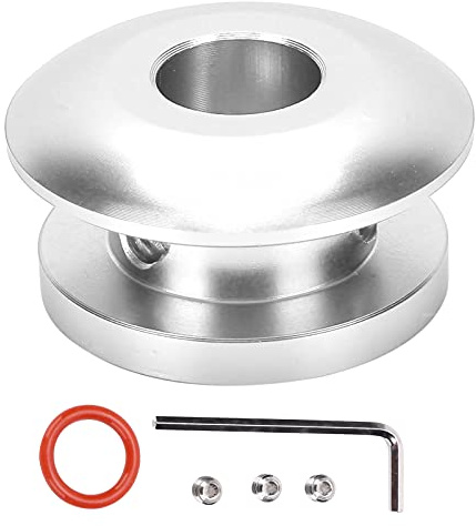 Fydun Shift Knob Boot Adapter, Gear Shift Knob Boot Retainer Adapter, Shift Knob Boot Retainer Nut Adapter Limiter Shifter Adapter Shifting Head Buckle Stopper Universal for Car (Silver)