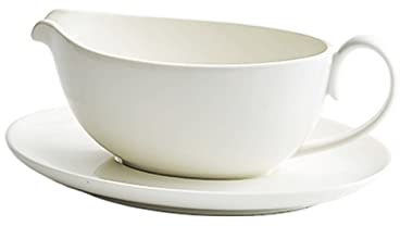 Sauce Boat Gravy Bowl 1 Set of Gravy Boat Gravy Ketchup Boat Condiment Boat Sauce Tray Milk Creamer Pot (white) Gravy Boat (Color : White)