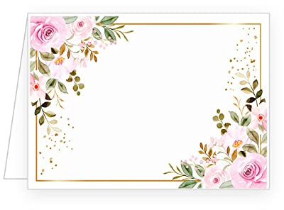 Edition Seidel Lot de 50 cartes de table de qualité supérieure - Pour mariage, anniversaire, communion, confirmation, baptême, confirmation, condation de jeunesse, mariage d'or, rose