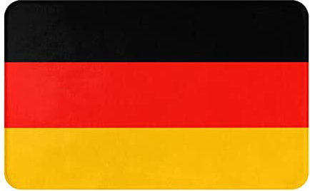 OPSREY Deutschland-Flagge gedruckt Teppich Waschbare Matte Eingang Teppich Für Schlafzimmer, Wohnzimmer, Eingang