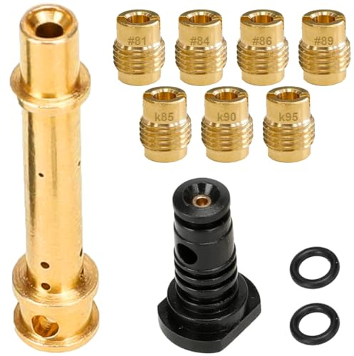 ZAMDOE Kit Getto Principale carburatore per Predator 212cc 196cc GX160 GX200 MB200 CT200U Go Kart Motore Mini Bike Hemi Non-Hemi 032 033 034 035 036 037 038 + Tubo emulsione + Tubo a Bassa velocità