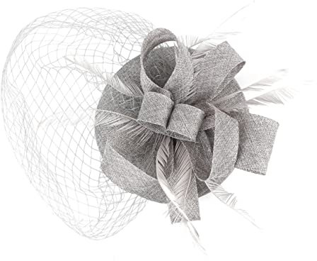 DEARMAMY Fascinator Hut Für Damen Tea Party Stirnband Mesh Fascinator Kopfschmuck Faschingskopfschmuck Für Hochzeit Partyaccessoire Für Frauen