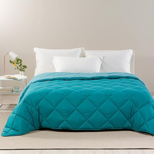 Caleffi - Piumone Matrimoniale Invernale 260x265 cm - Trapunta Matrimoniale Invernale per Inverno e Mezza Stagione - Copriletto in Microfibra Caldo e Morbido - Piumino Autunnale Made in Italy