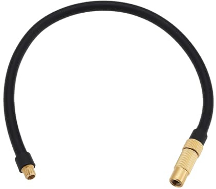 YINETTECH Adaptador de Extensión para Inflador de Neumáticos Manguera de Extensión para Bomba de Aire Portátil Adaptador de Válvula Schrader Presta 2 en 1 para Automóviles Motocicletas Bicicletas 40cm