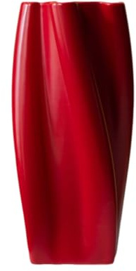 Jarrón de cerámica de estilo nórdico, jarrón alto de suelo, jarrón de pie for la sala de estar, maceta for arreglos en la sala de estar y la oficina, decoración del hogar con botellas for flores.(Red)