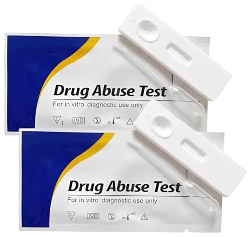 YOFDAL 2x test rapido antidroga THC,test antidroga urine strisce reattive Facile, risultato in 8 minuti