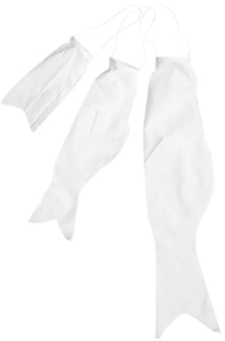 BESPORTBLE Lot de 3 Manches à Air Vierges de Carpe Japonaise Koinobori DIY, Tailles 25 Cm, 45 Cm et 70 Cm, Décoration Extérieure pour Jardin, Activité Manuelle et Peinture Créative Garçon