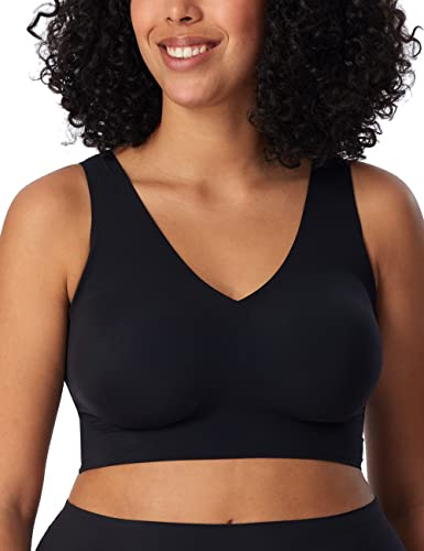 Schiesser Damen nahtloses Bustier mit herausnehmbaren Pads - Invisible Soft, schwarz_170364, 38