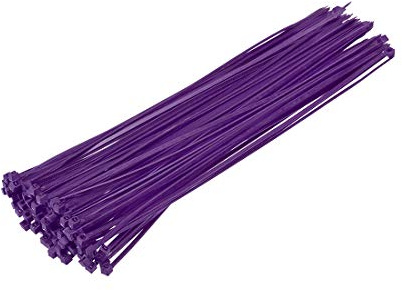 sourcing map Cable Zip Ties 200mmx2.5mm Self-Locking Nylon Tie Wraps Purple 200pcs