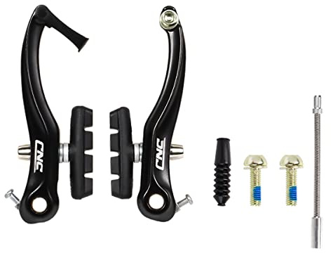 CNCLOL Frenos V-Brake Bicicleta, Delantero Trasero Cantilever para MTB BMX | Kit frenos V-Brake brazo largo 110mm, juego completo de frenos V-Brake para bici montaña compatible on Shimano y SRAM