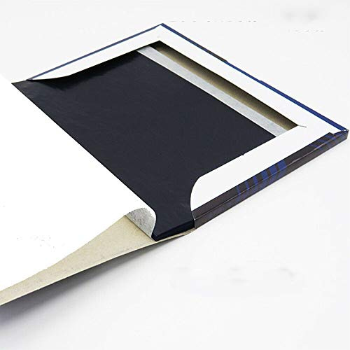 Lot de 100 feuilles de papier carbone A5 double face à usage répété pour bois, toile (12,75 cm x 18,5 cm)